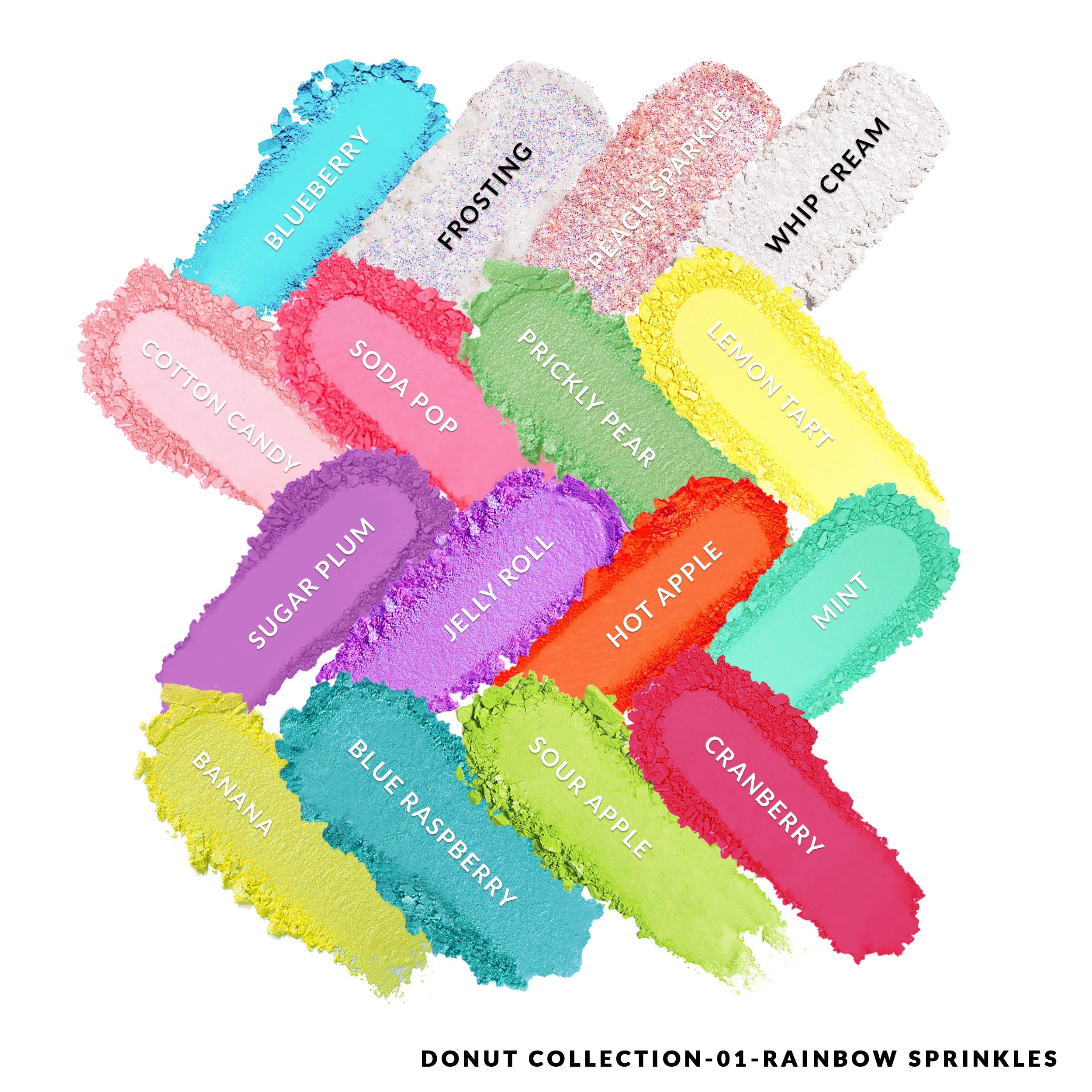 Kimchi Chic Donut Eyeshadow Palette glitter shades deliver party-ready sparkle.