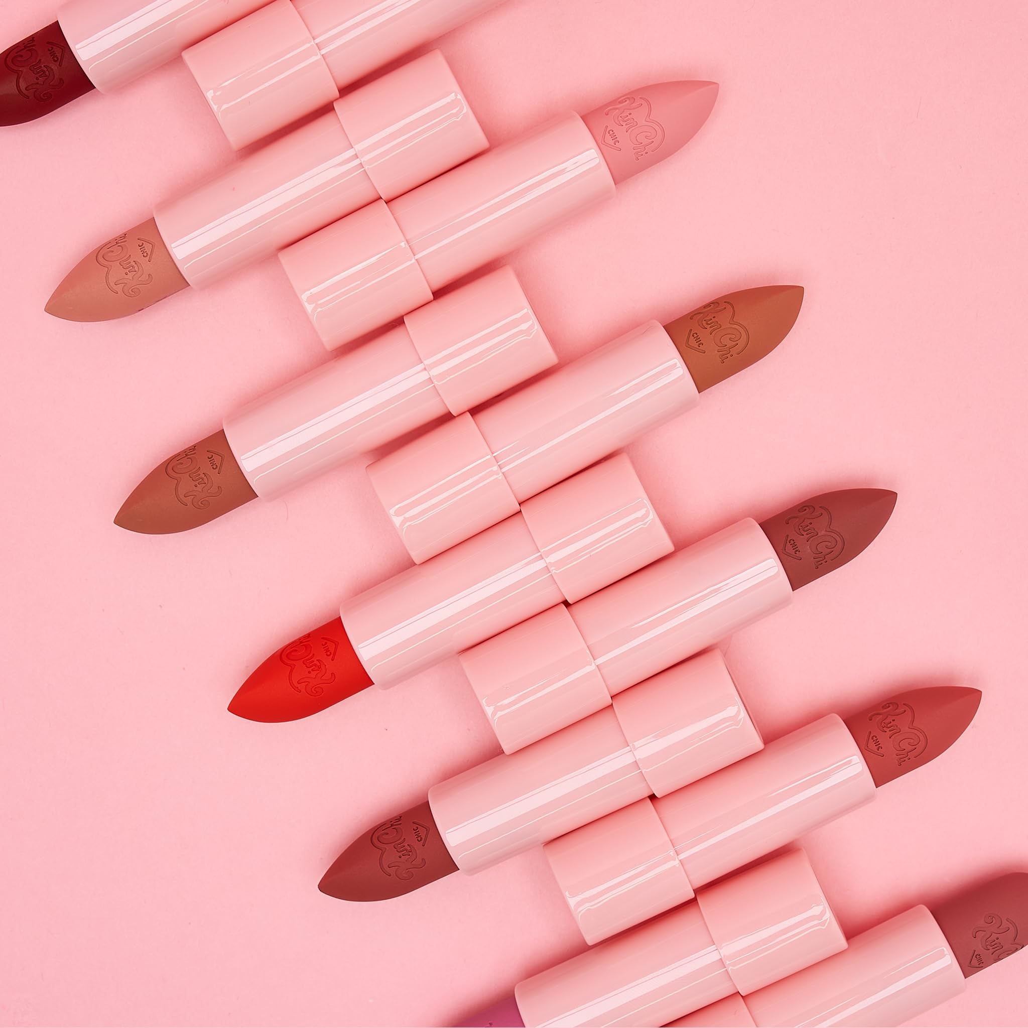 Kimchi Chic Marshmallow Butter Lippie bold color payoff on lips