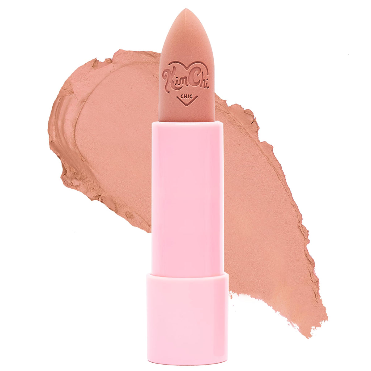 Kimchi Chic Marshmallow Butter Lippie Café Au Lait swatch reveals bold pigment for day-to-night lips