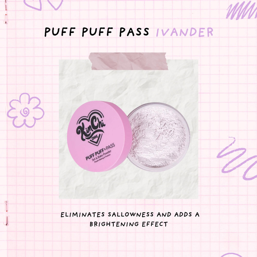 KimChiChic set and bake application demonstrating long-wear matte finish
