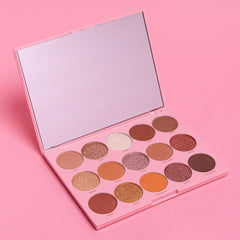 Kimchi Chic The Happy Palette I Am Feeling Sweet swatches reveal rich, blendable shades for soft to sultry looks.