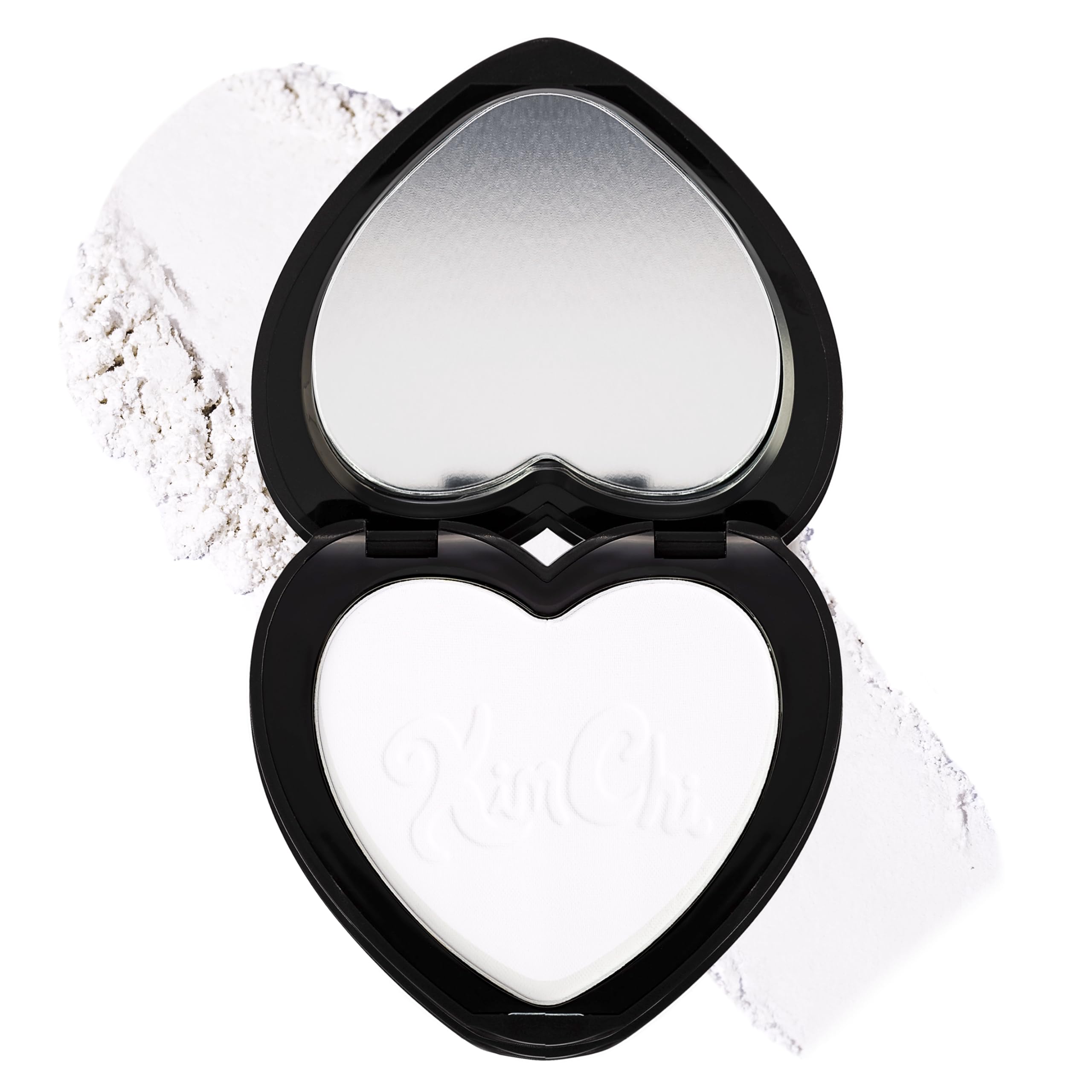 KimChiChic Almost Catfished powder compact closeup for a smooth, airbrushed finish.