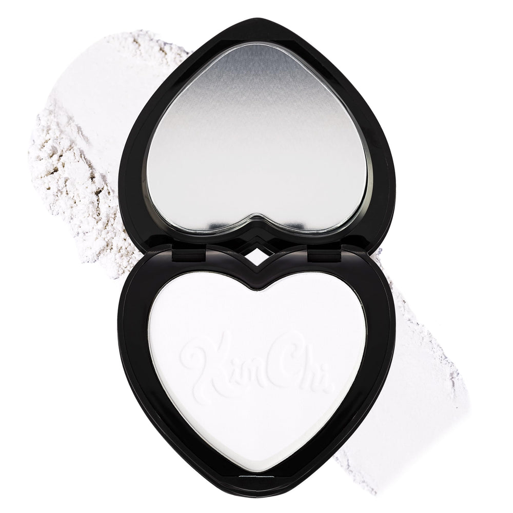 KimChiChic Almost Catfished powder compact closeup for a smooth, airbrushed finish.