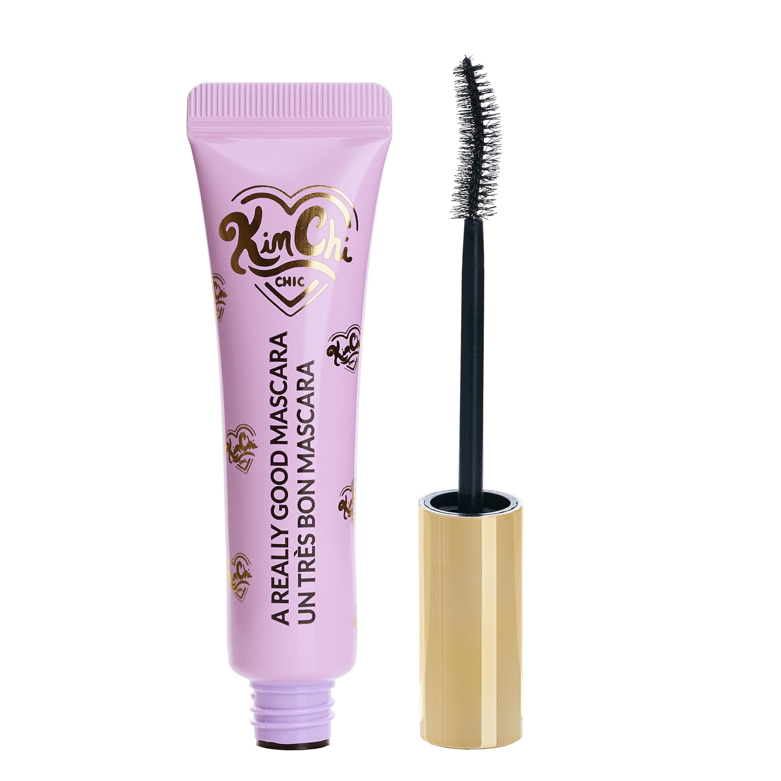 KimChiChic Beauty A Really Good Mascara bottle for travel-friendly volume and lift.