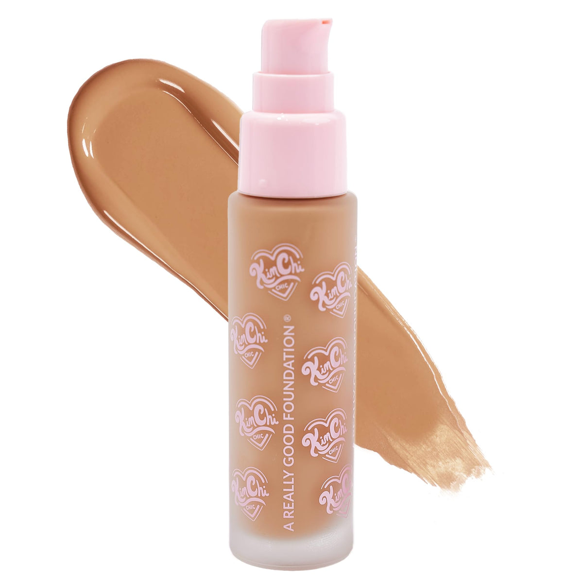 KimChiChic foundation bottle with cap, easy everyday use and storage.