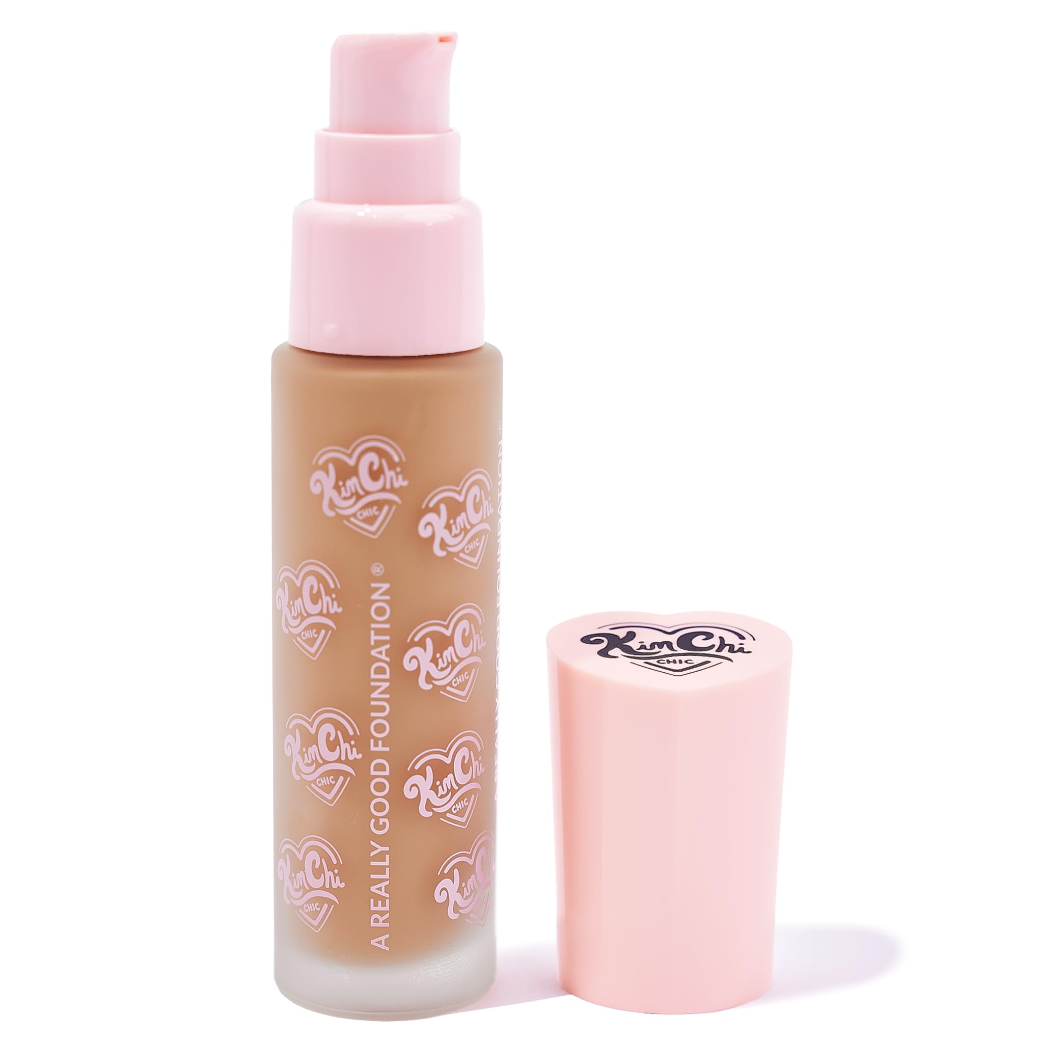 KimChiChic foundation bottle with pump for precise dispenser.