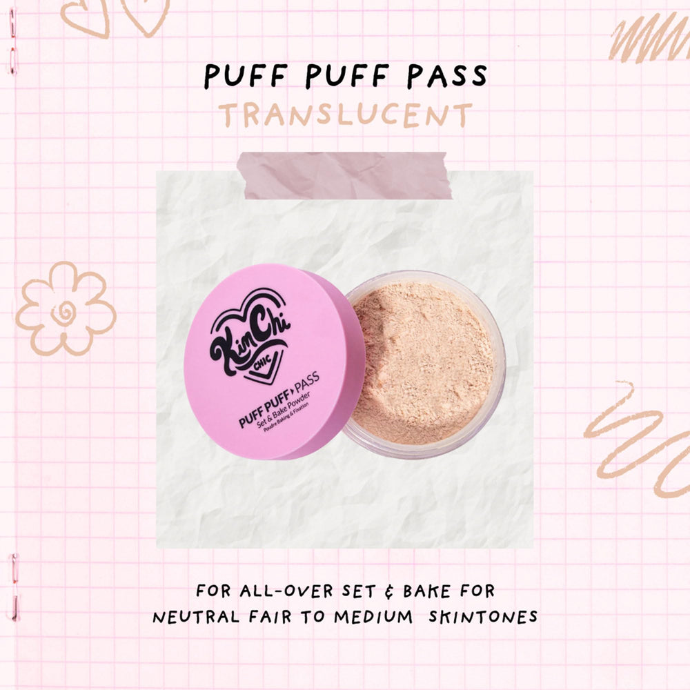 KimChiChic Puff Puff Pass Set matte finish image conveys lasting shine control.