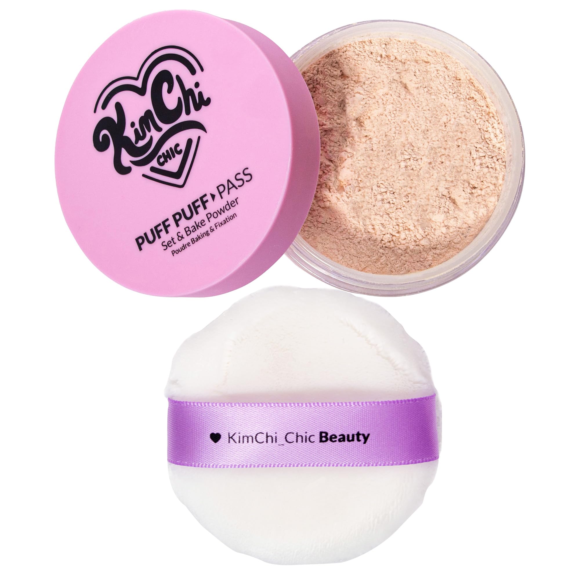 KimChiChic Puff Puff Pass Set vegan cruelty-free logo signals ethical makeup choice.