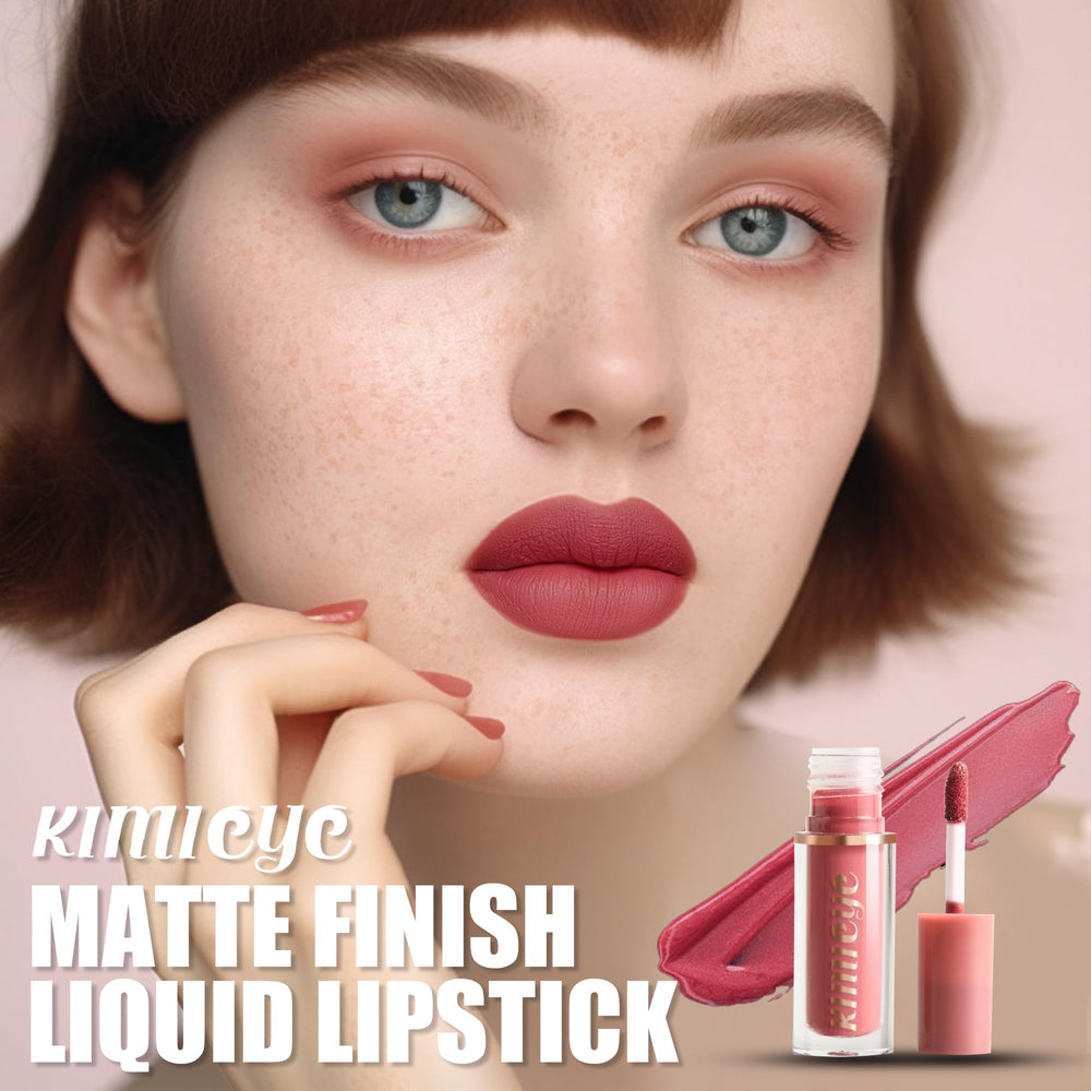 KIMIEYE lipstick swatches show rich, long-lasting color for everyday looks.