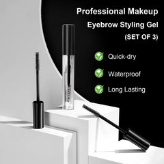KIMIEYE brow styling gel demonstrates easy application for fuller natural arches.