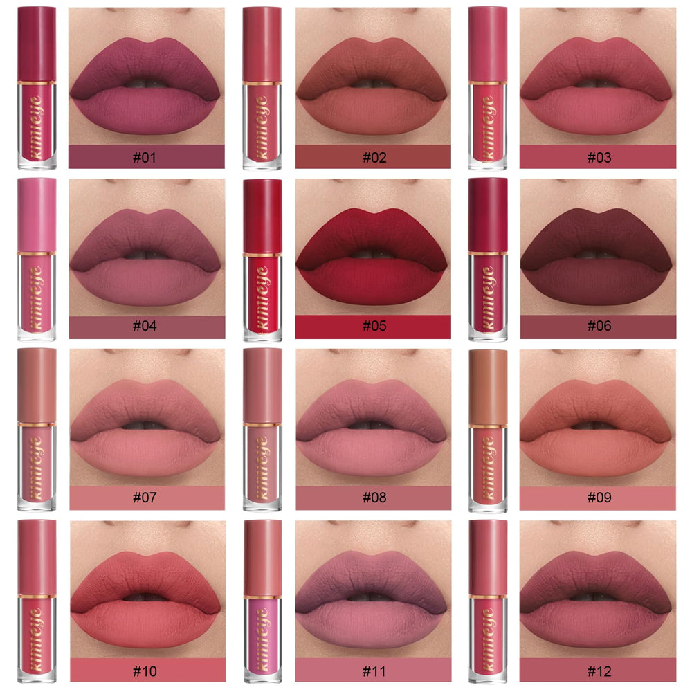 KIMIEYE nude to red shades display for office to date night looks.