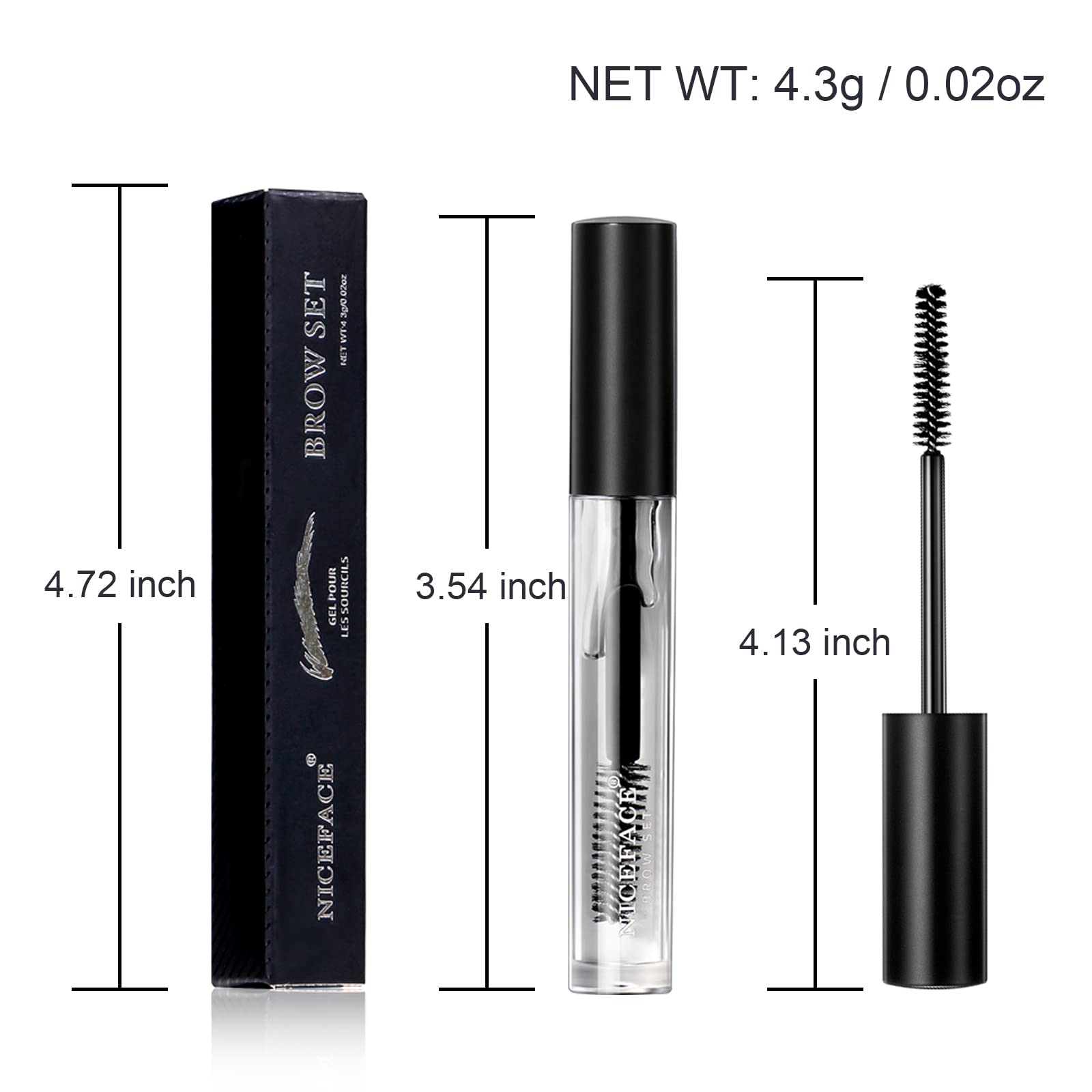 KIMIEYE travel-friendly eyebrow gel kit fits in your bag for quick touch-ups.