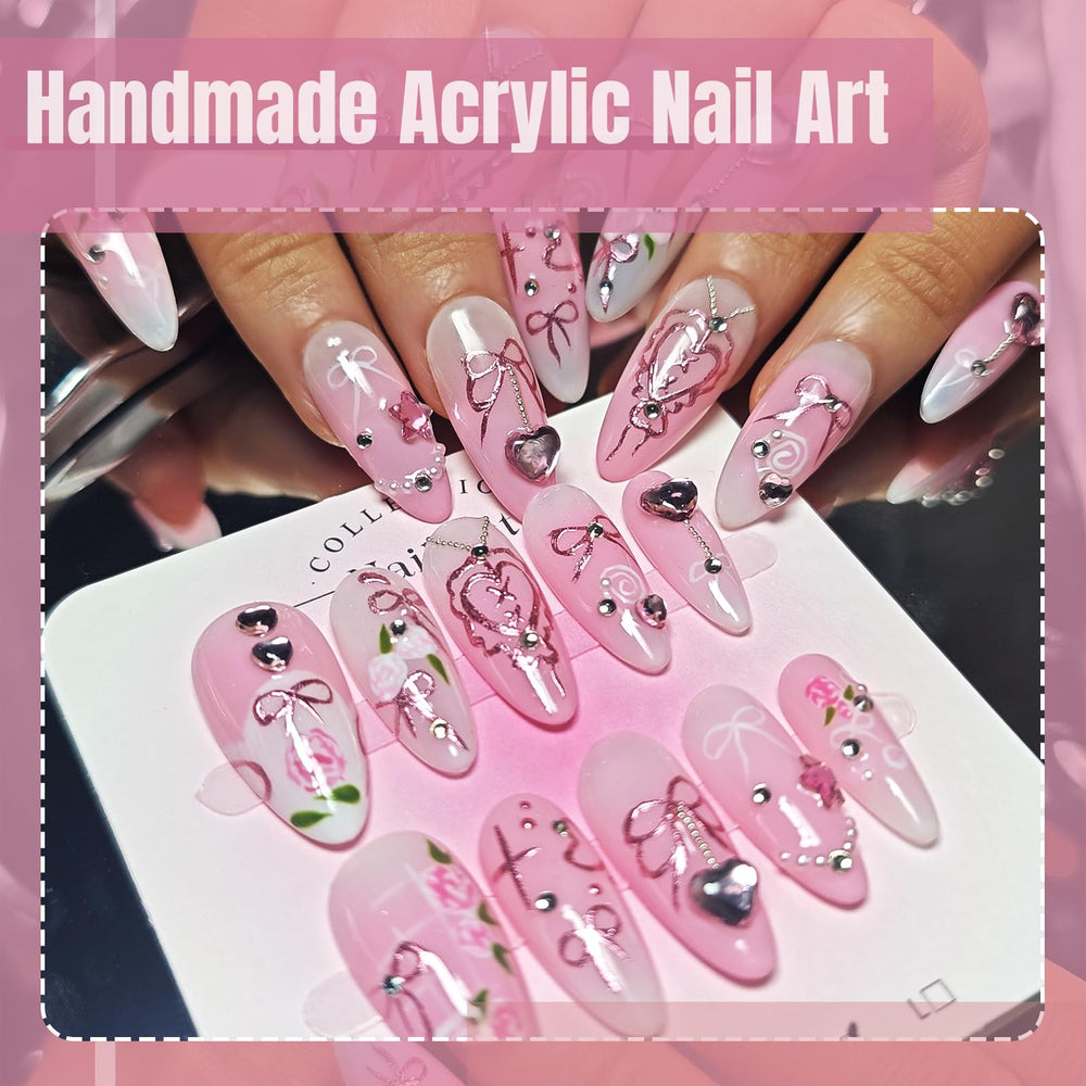 KimKista diamonds and pearls for an elegant finish on nails