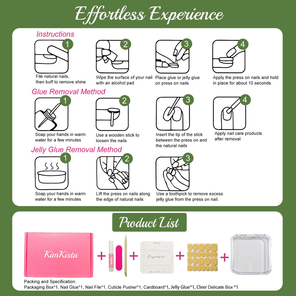 KimKista gift box nails kit, ideal for gifting and celebrations.