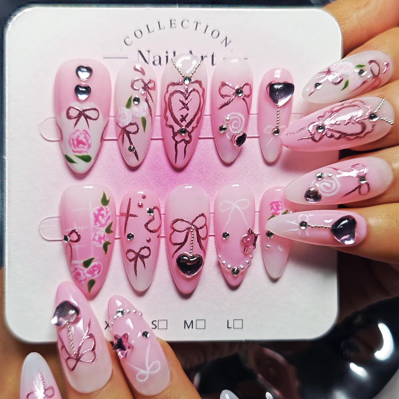 KimKista rhinestone and flower accents add subtle sparkle