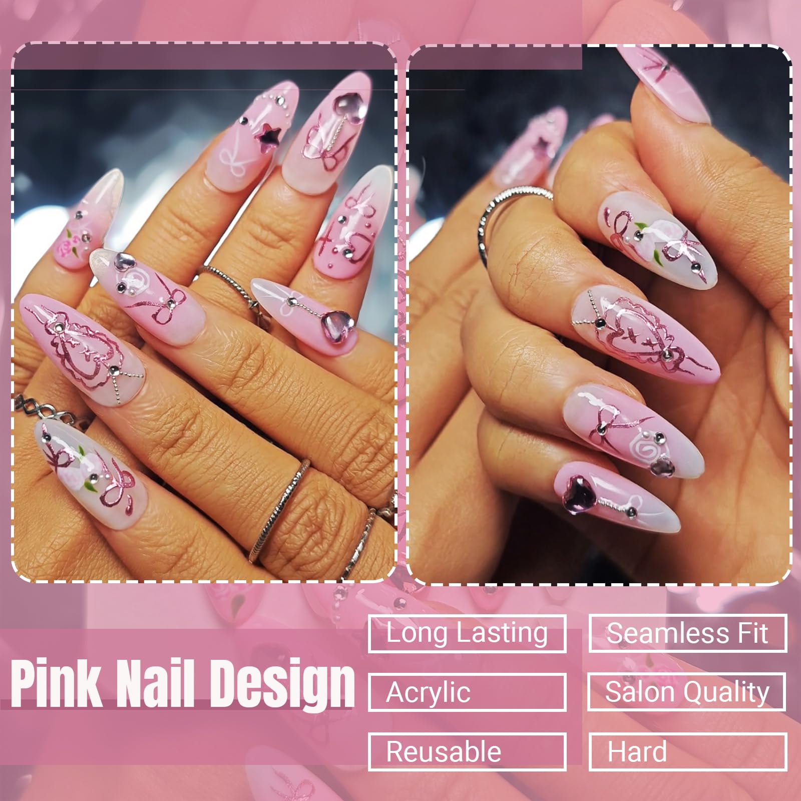 KimKista long-wear press-on kit for quick at-home manicure