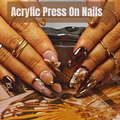 All in one nail kit including glue file and cuticle pusher
