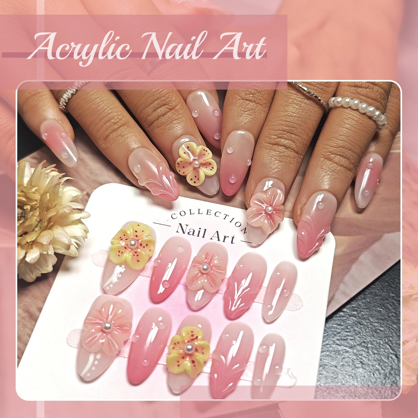 KimKista nail kit with glue and tools for quick at-home manicures