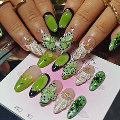 KimKista long-wear press-on nails ready for quick DIY manicure.