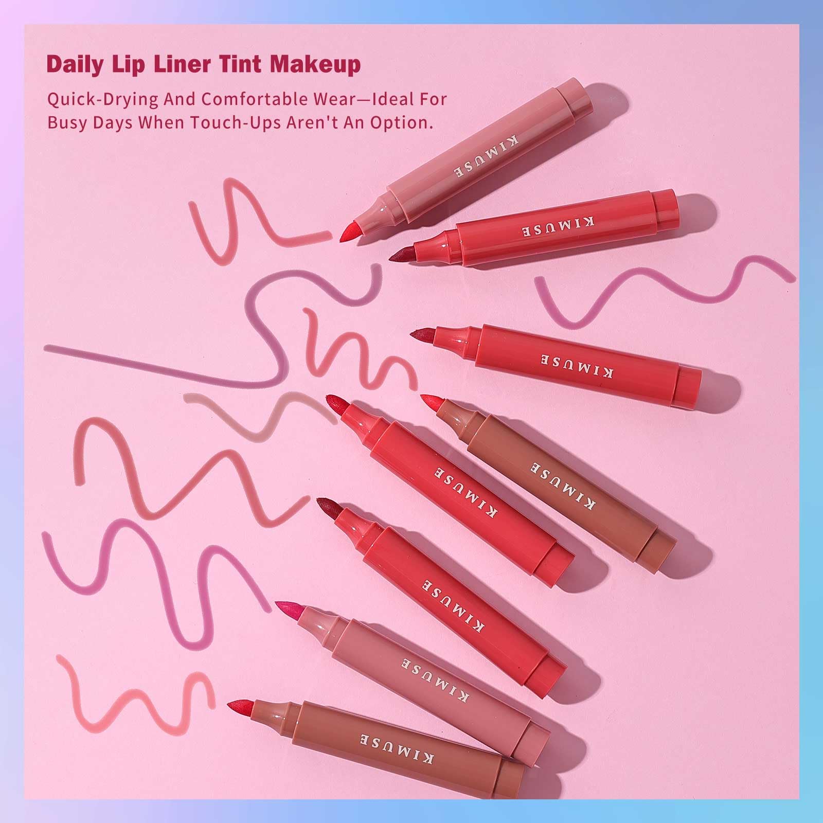 Kimuse lip stain set gift packaging is ideal for makeup lovers.