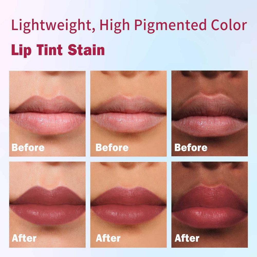 Kimuse lip stain long-wear holds color through daily activities.