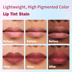 Kimuse lip stain long-wear holds color through daily activities.
