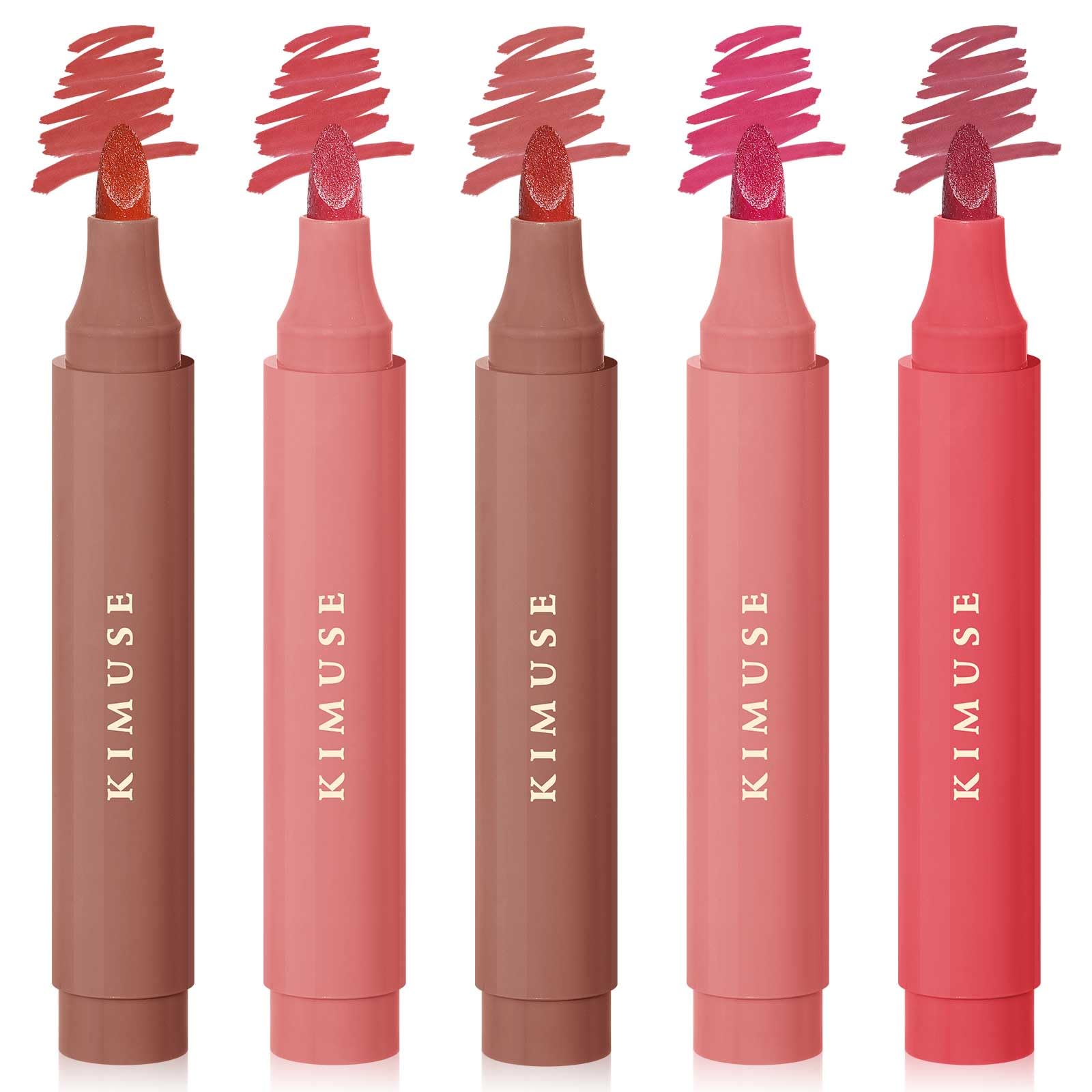Kimuse Lip Stain Set packaging shown for portable, travel-ready makeup kit.