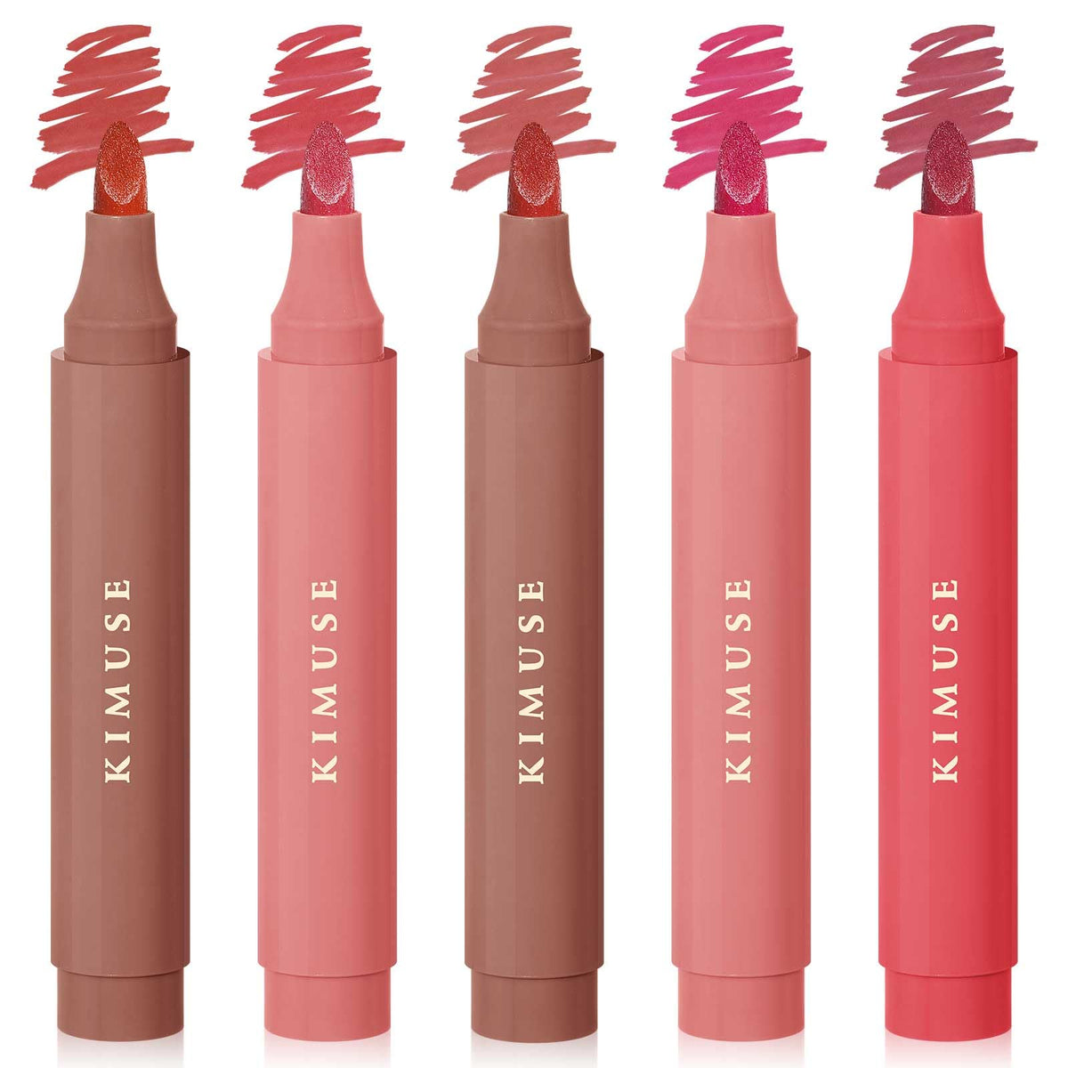 Kimuse Lip Stain Set packaging shown for portable, travel-ready makeup kit.