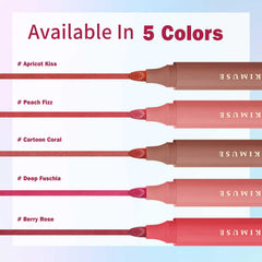 Kimuse lip stain is waterproof and smudge-proof for busy days.