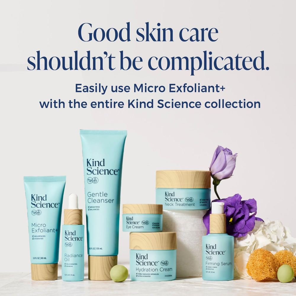 Kind Science Micro Exfoliant uses natural AHA to unclog pores and even tone