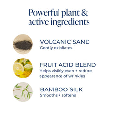 Kind Science Micro Exfoliant used as a mask and rinsed off for refreshment