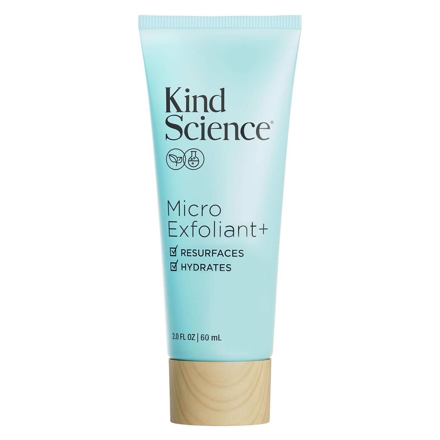 Kind Science Micro Exfoliant texture close-up with fine grains for gentle exfoliation