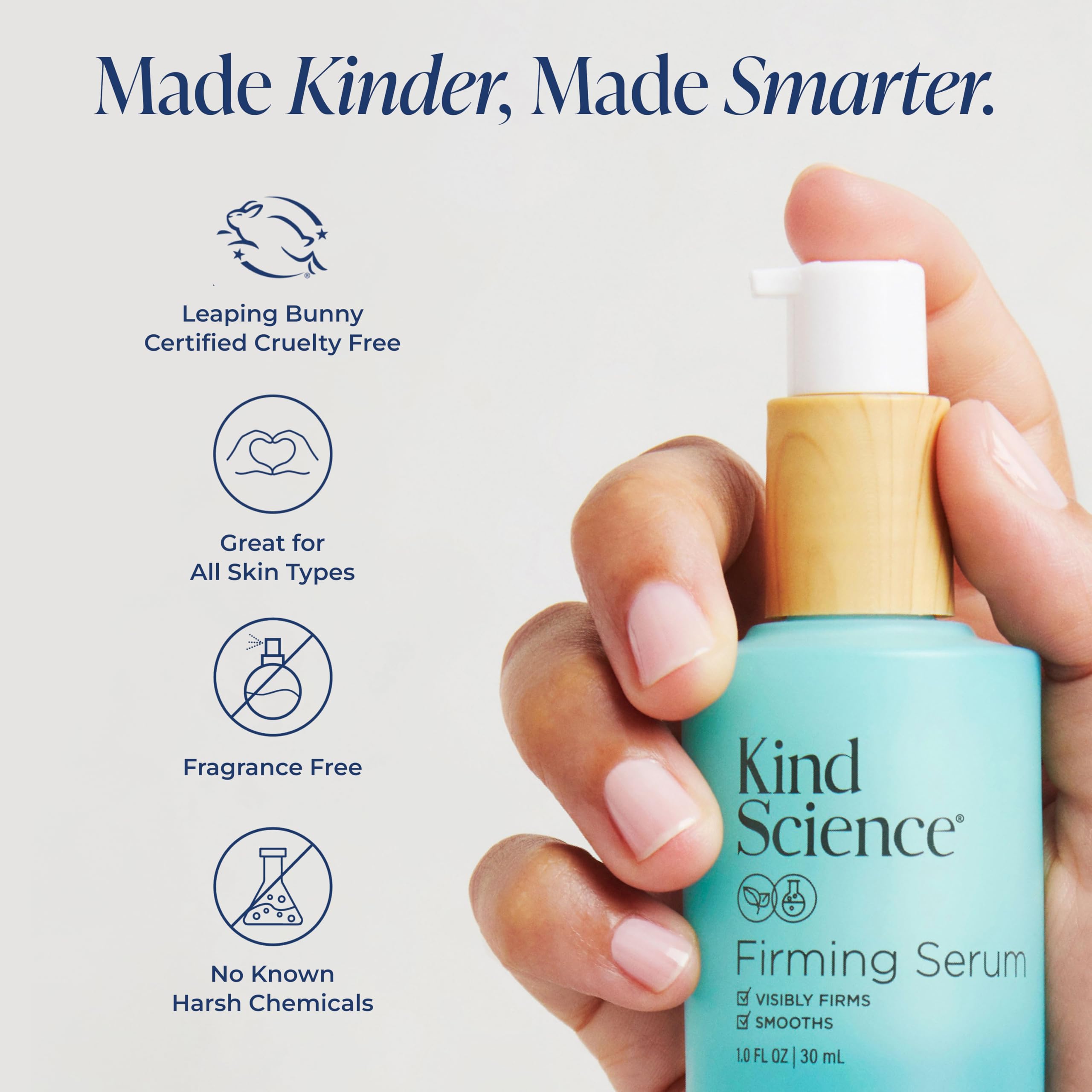 Kind Science morning routine application, quick-absorbing formula
