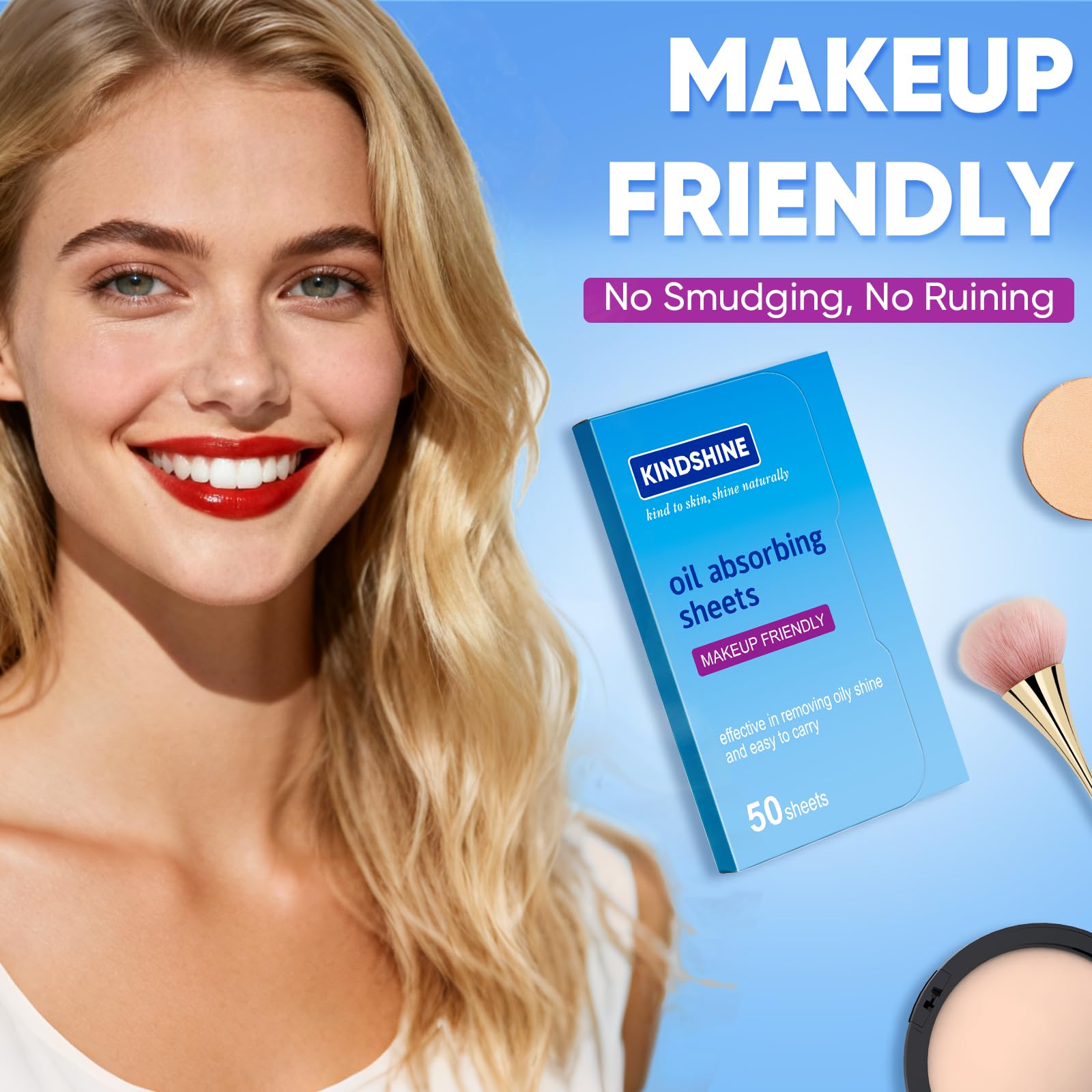 Kindshine blue film blotting papers are durable and tear-resistant.