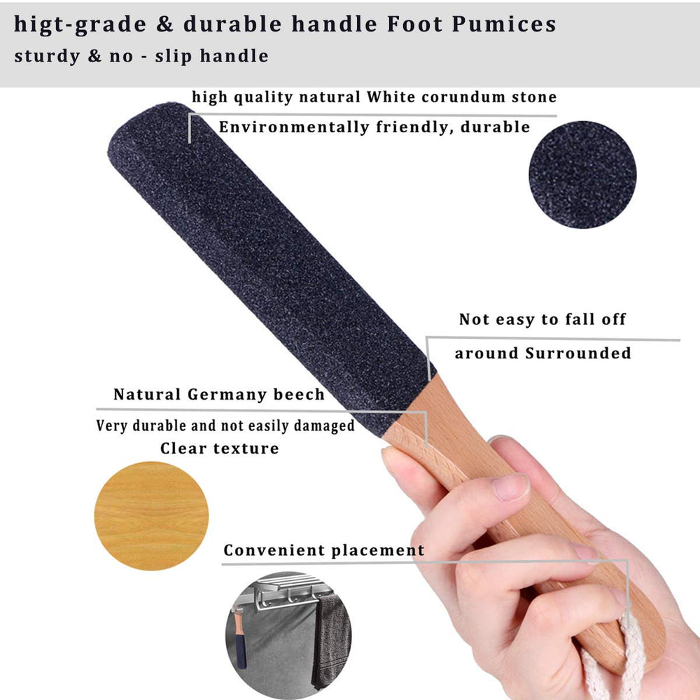 Kinepi foot file beech wood body delivering durable foot care