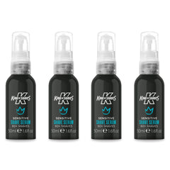 King of Shaves Advanced Sensitive Face Serum bottle showing travel-friendly design for post-shave hydration