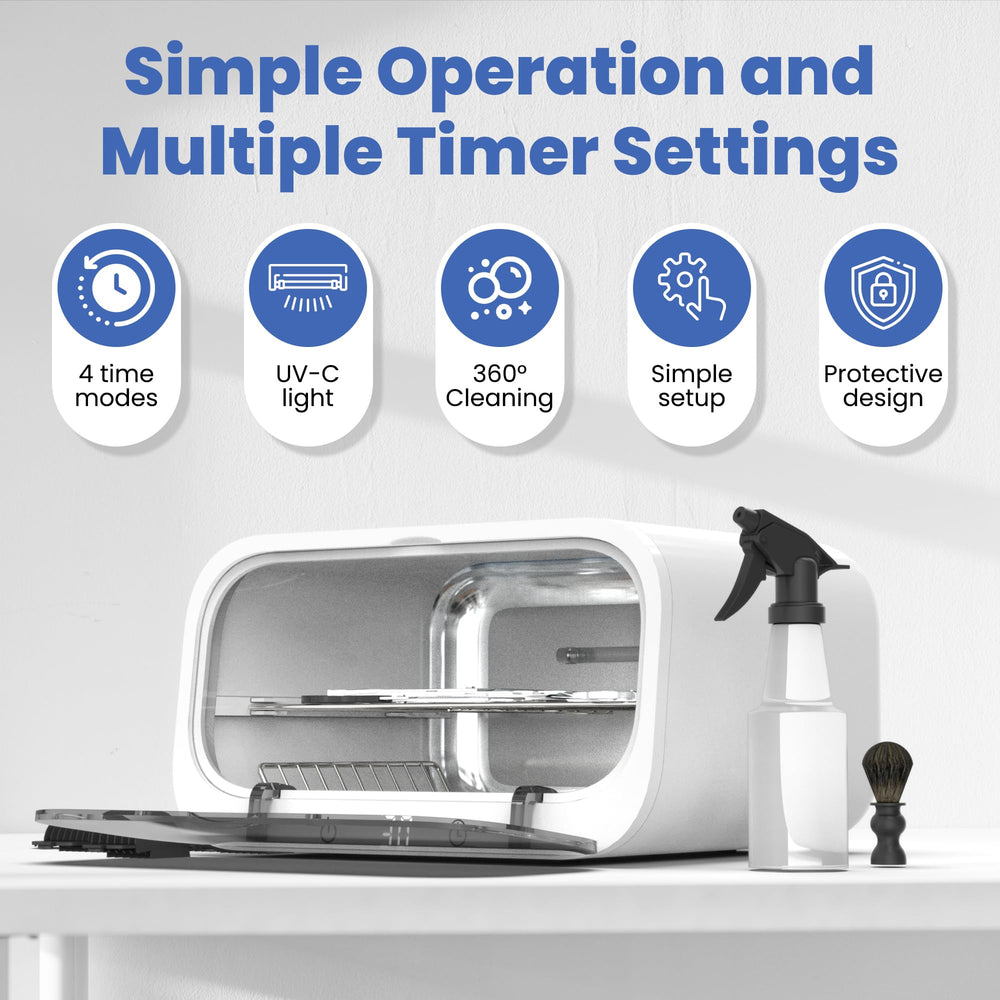 KING&DUKE UV sterilizer cabinet with double trays for simultaneous tool disinfection