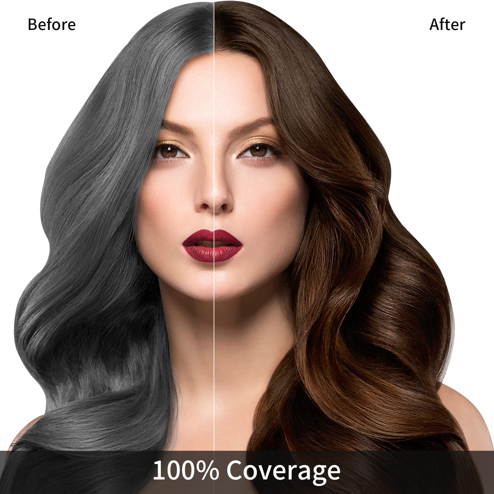 KINGMING Dark Brown Shampoo lather demonstrates easy, mess-free application.