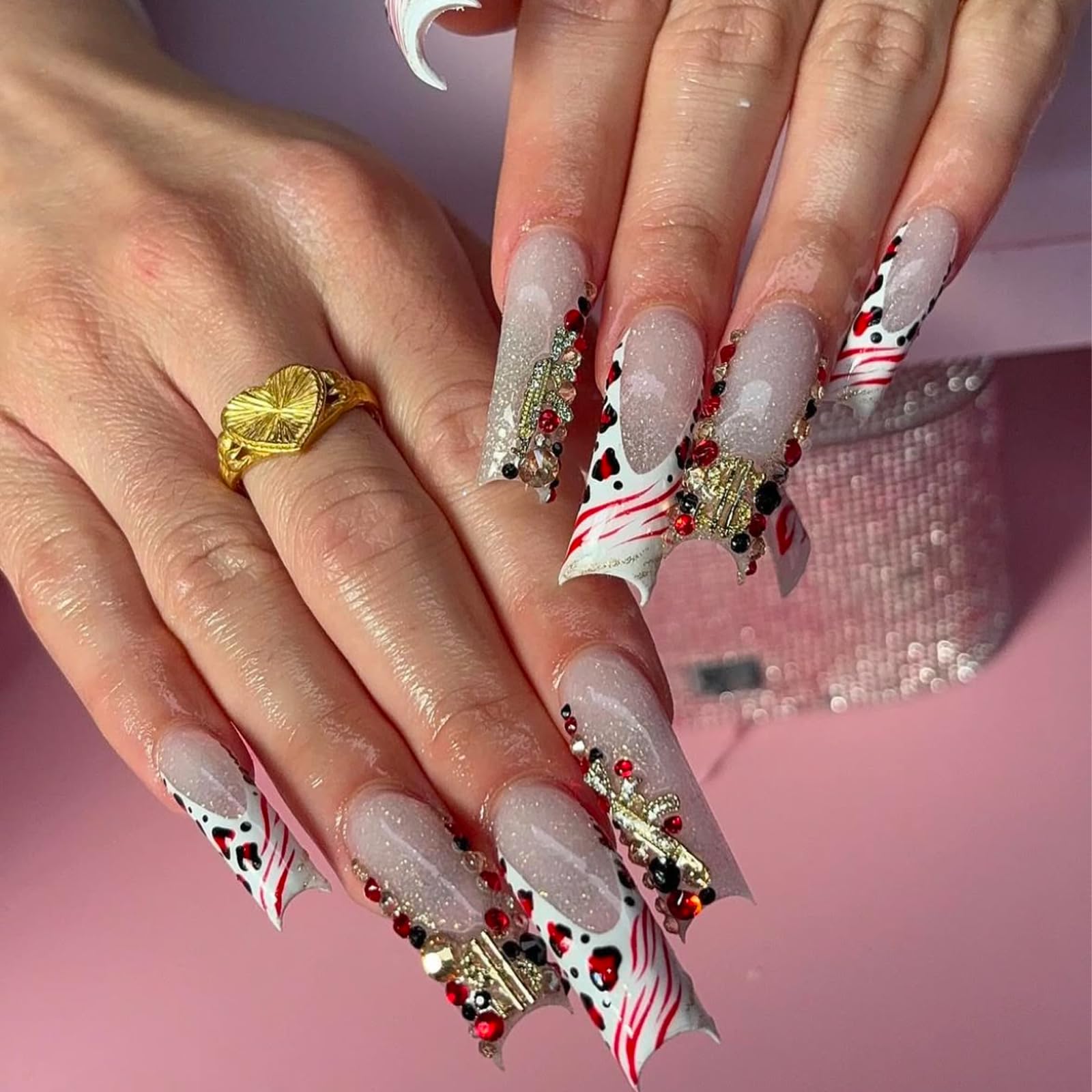KINGNAME easy-to-apply charms attach with glue or top coat