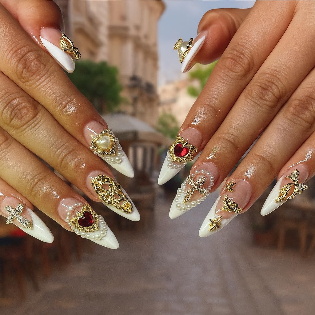 KINGNAME pink tweezer included for precise placement during nail art