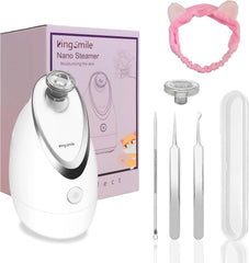 Kingsmile facial steamer with adjustable nozzle for targeted steam delivery.
