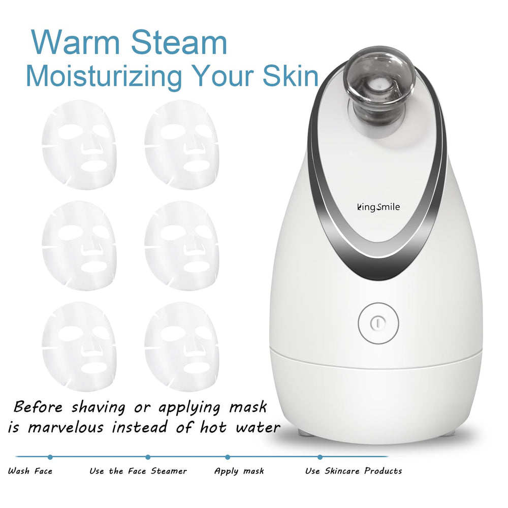 Kingsmile pore cleaner tool helps remove impurities after a steam session.