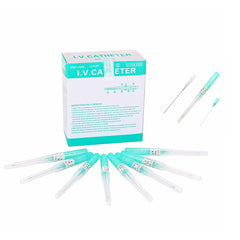KingWei 18G IV catheter needle in a sealed EO-cleaned package for hygienic use.