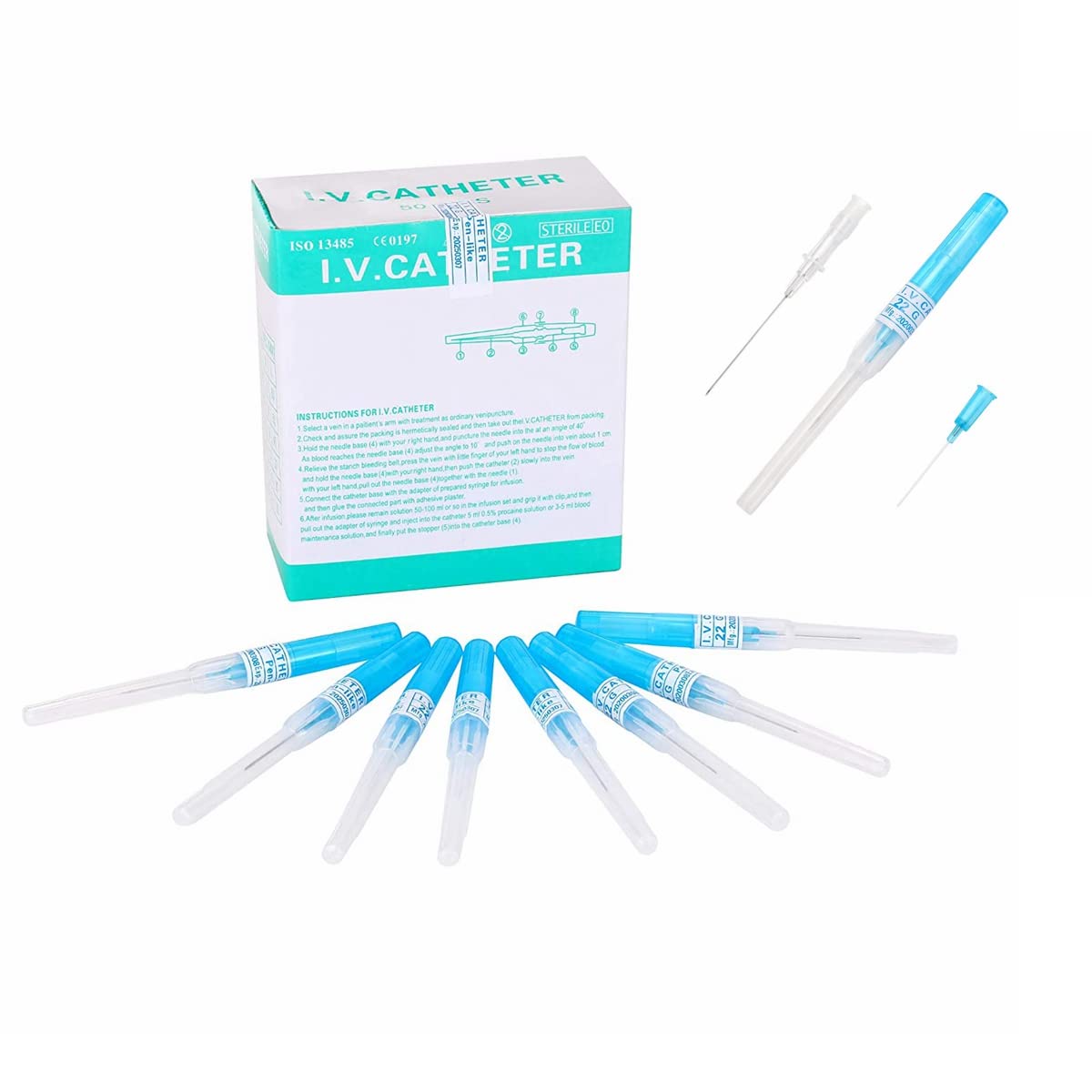 KingWei 22G piercing needles in sterile individual packaging for safe handling