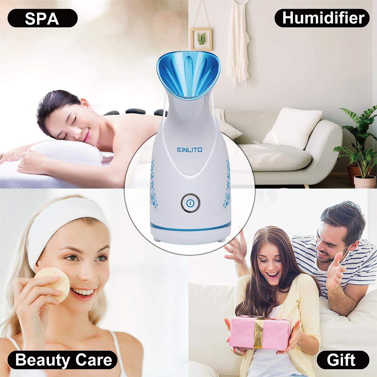 Kinlito blue home spa setup for personal wellness