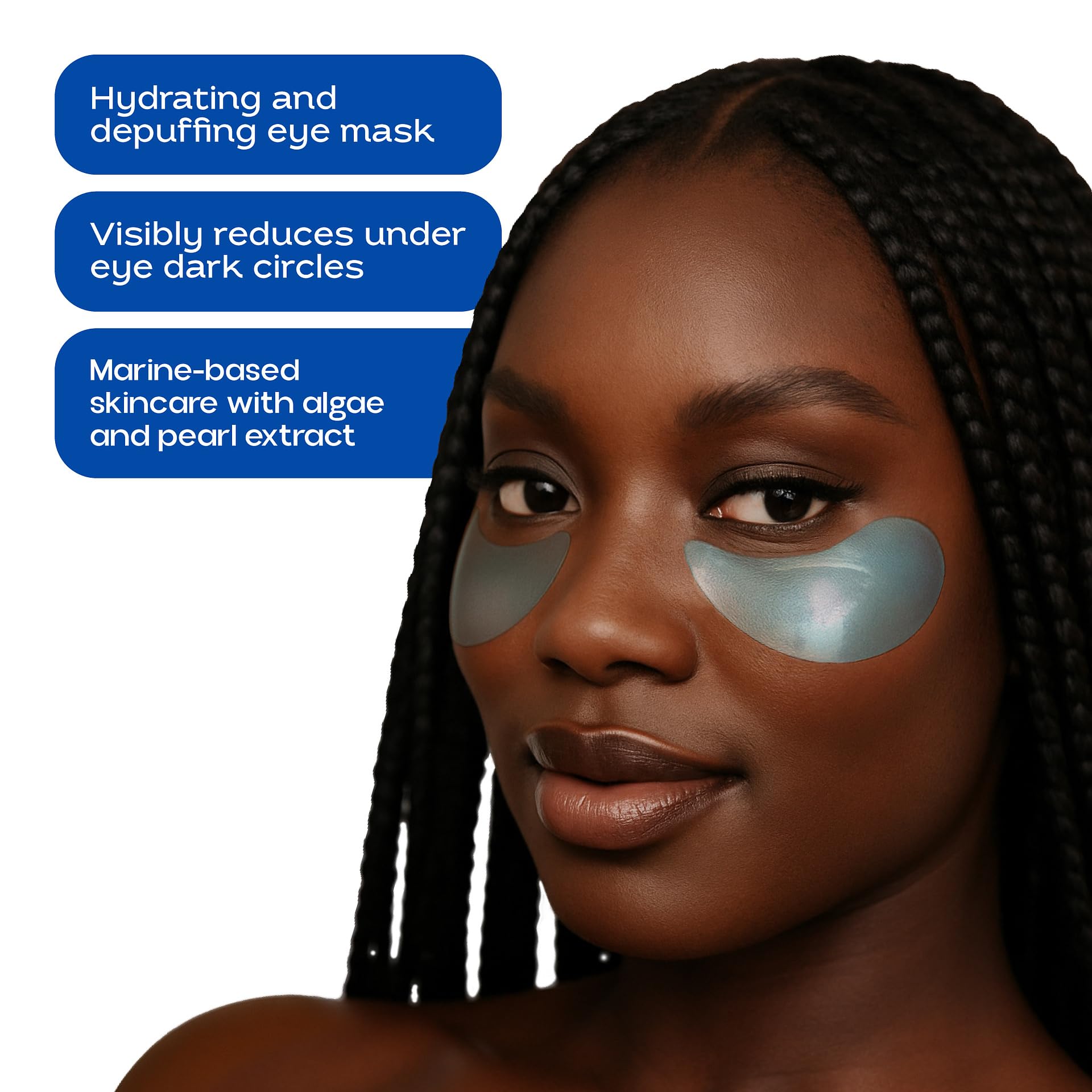 Kinpur caffeine depuff eye patches help reduce under-eye puffiness for a more awake appearance.