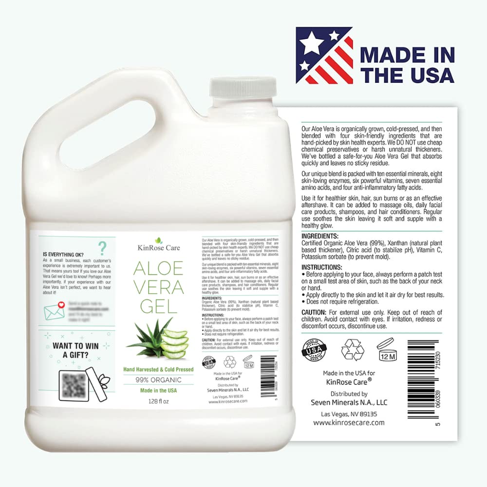 KinRose Care Aloe Vera Gel applied to hair for hydration and subtle shine.