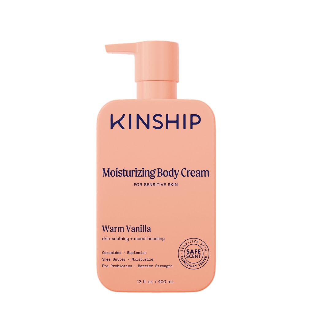 Kinship Gentle Moisturizing Body Lotion bottle ready for fragrance-free hydration