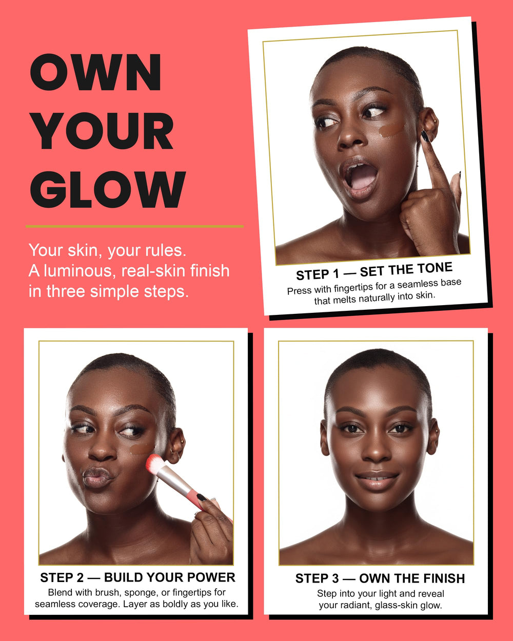 Kirby Kosmetics Konfident Glow packaging highlights shade range and design.