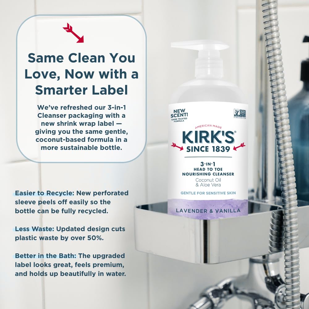 32-ounce Kirk's 3-in-1 bottle designed for everyday use